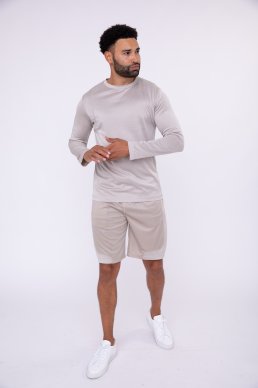 Two Tone Micro-Perforated Basketball Shorts