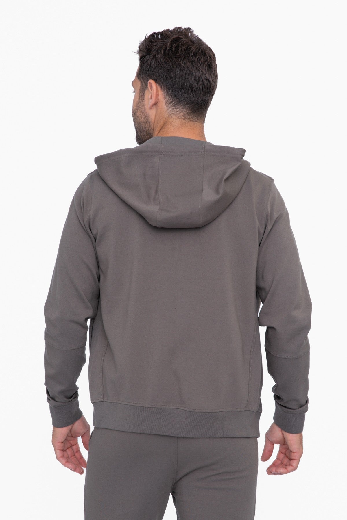 Fitted Knit Zip up Performance Hoodie | pushtrends