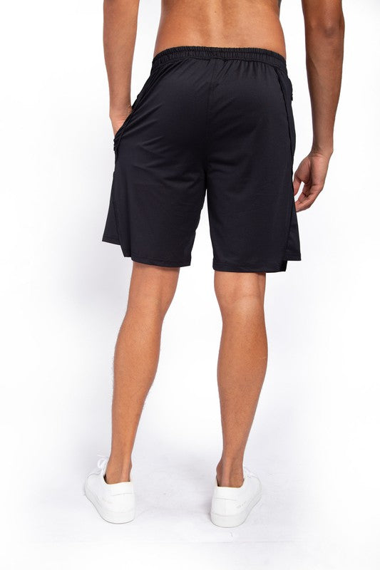 Spliced Hem Shorts