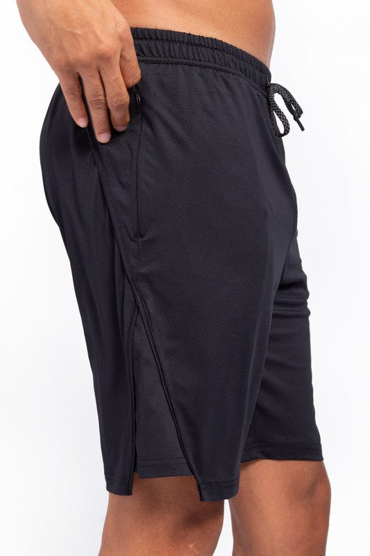 Spliced Hem Shorts