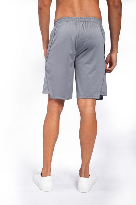 Spliced Hem Shorts