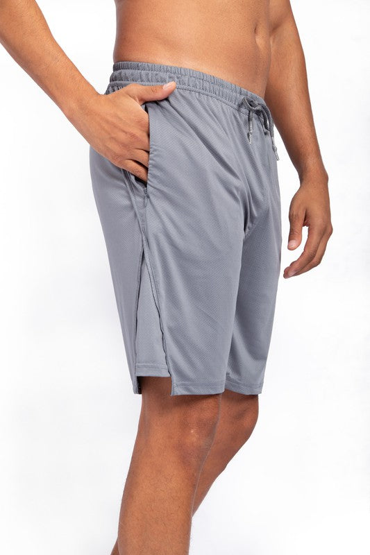 Spliced Hem Shorts