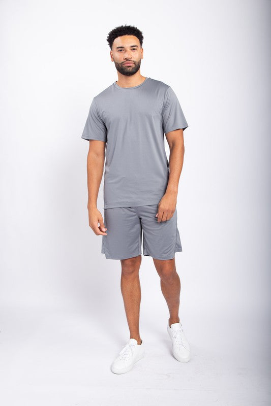 Spliced Hem Shorts