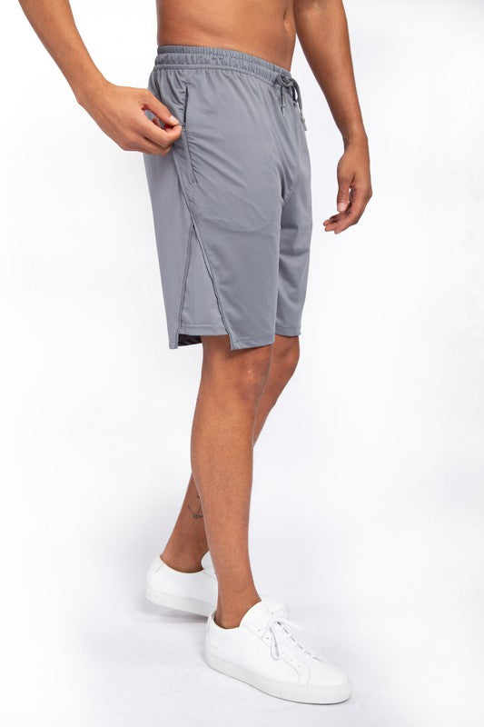 Spliced Hem Shorts