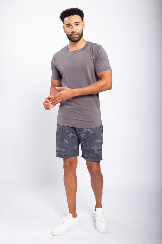 Tee with Curved Hem