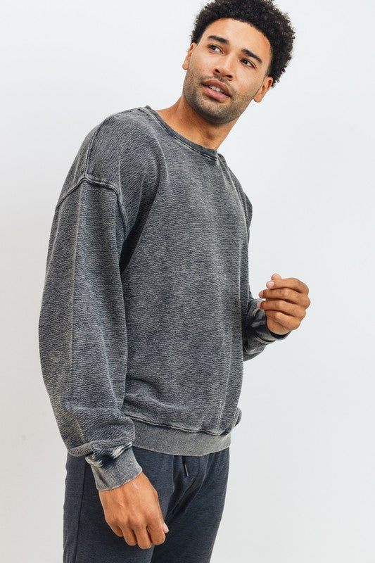 Mineral Wash Cotton Pullover