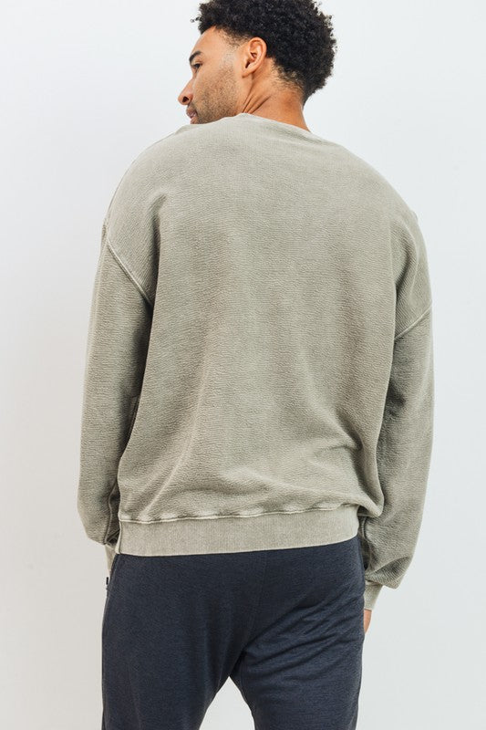 Mineral Wash Cotton Pullover