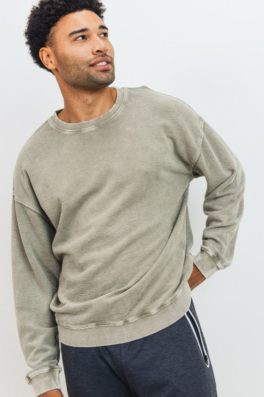 Mineral Wash Cotton Pullover