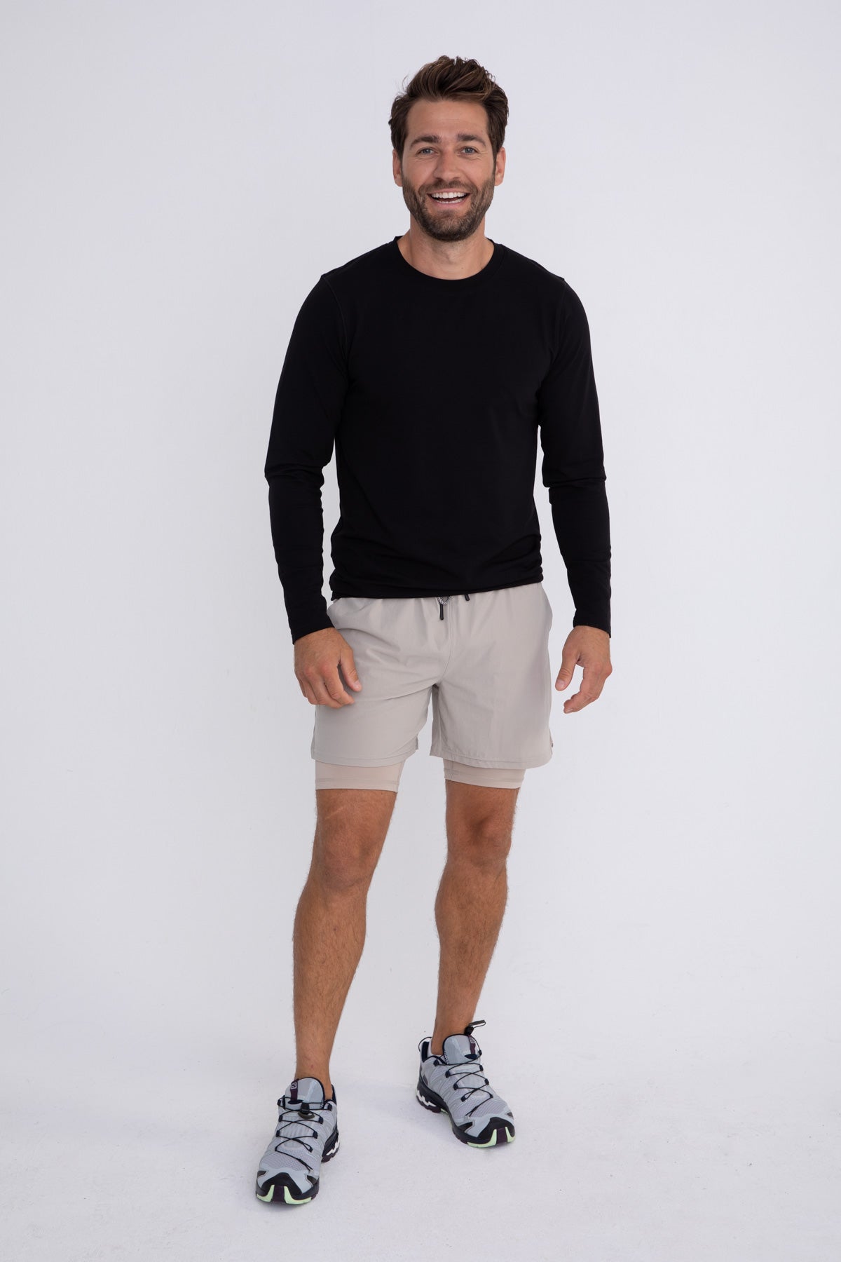 Gym Shorts with Fitted Lycra Under Shorts